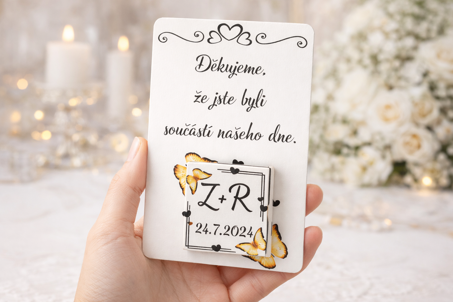 Dárek pro hosty - Motýlí něha