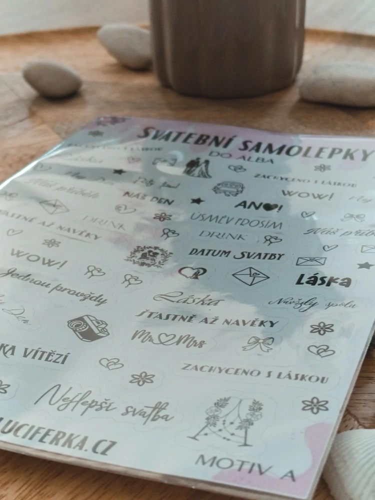 Svatební samolepky do alba