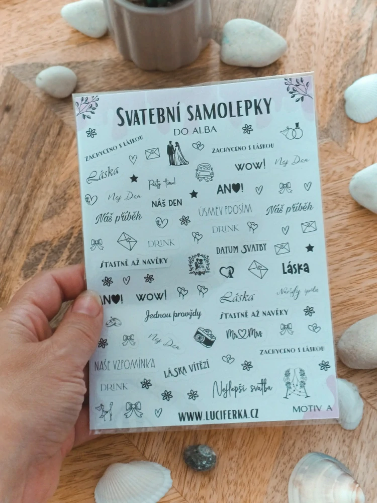 Svatební samolepky do alba