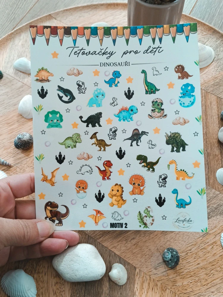 Tetovačky pro děti - dinosauři