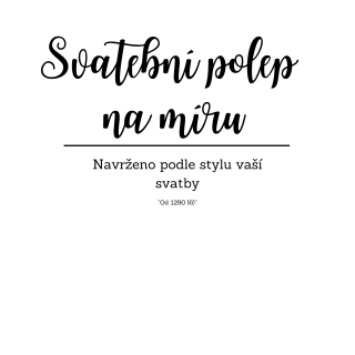 Svatební polep na zrcadlo na míru