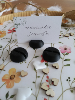 Stojánek na jmenovku-černý