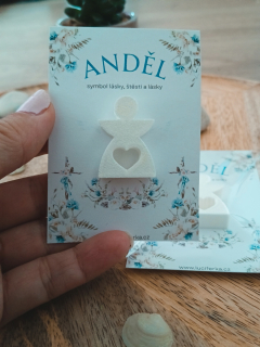 Anděl bílý - se srdíčkem