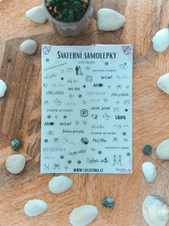 Svatební samolepky do alba